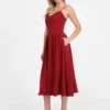 Sophie geweven midi-jurk Sophie geweven midi-jurk