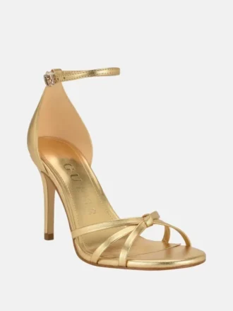Spring geknoopte stilettohakken