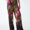 Strakke broek met print Strakke broek met print