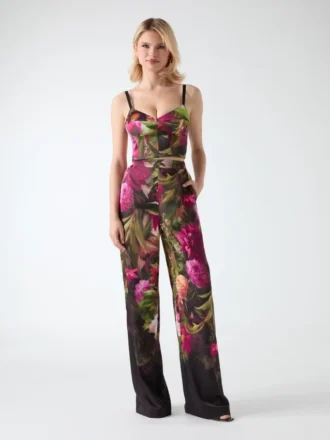 Strakke broek met print
