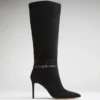 Suède kniehoge Stiletto-laars