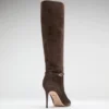 Suède kniehoge Stiletto-laars