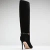 Suède kniehoge Stiletto-laars