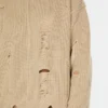 Sweaterjurk met distressed-effect