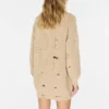 Sweaterjurk met distressed-effect