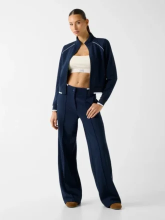 Sweatshirt met doorlopende rits