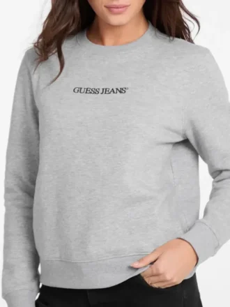 Sweatshirt met geborduurd logo