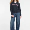 Sweatshirt met halve rits Sweatshirt met halve rits