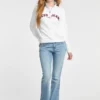 Sweatshirt met halve rits Sweatshirt met halve rits