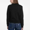 Sweatshirt met halve rits
