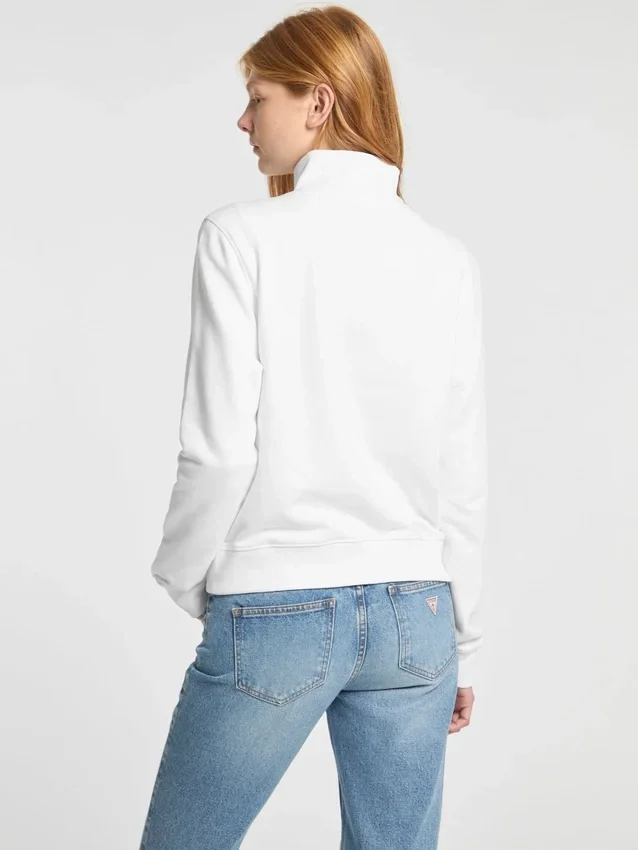 Sweatshirt met halve rits Sweatshirt met halve rits