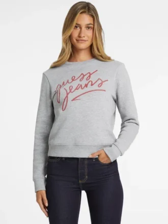 Sweatshirt met klassiek cursief logo