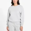 Sweatshirt met logo en ronde hals
