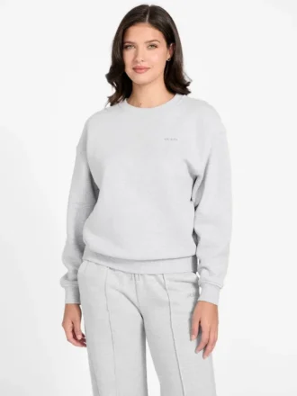Sweatshirt met logo en ronde hals
