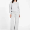 Sweatshirt met logo en ronde hals