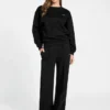 Sweatshirt met logo en ronde hals