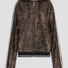 Sweatshirt met rits en mini-pailletten Sweatshirt met rits en mini-pailletten