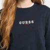 Sweatshirt met ronde hals en borduursel Sweatshirt met ronde hals en borduursel