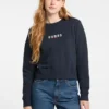 Sweatshirt met ronde hals en borduursel Sweatshirt met ronde hals en borduursel