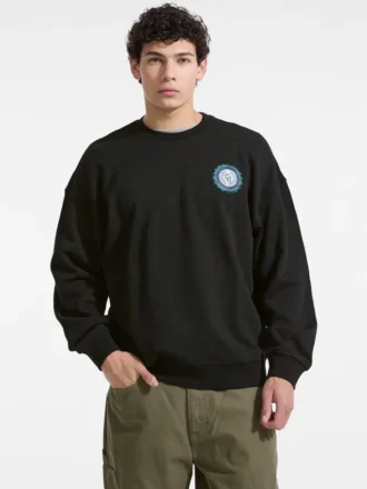 Sweatshirt met ronde hals en varsity-logo
