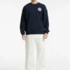 Sweatshirt met ronde hals en varsity-logo Sweatshirt met ronde hals en varsity-logo