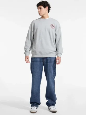 Sweatshirt met ronde hals en varsity-logo