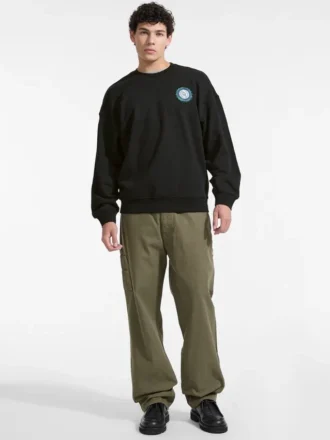 Sweatshirt met ronde hals en varsity-logo
