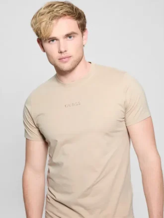 T-shirt met geborduurd kenmerkend logo