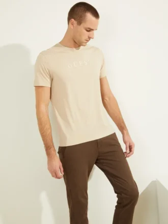 T-shirt met geborduurd logo
