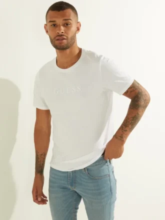 T-shirt met geborduurd logo