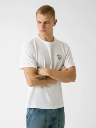 T-shirt met geborduurd logo
