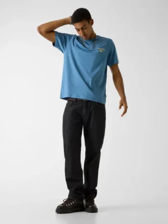 T-shirt met geborduurd logo