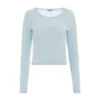 T-shirt met lange mouwen en stretch