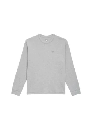 T-shirt met lange mouwen en wafelpatroon
