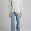 T-shirt met lange mouwen en wafelpatroon