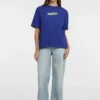 T-shirt met logo en ronde hals