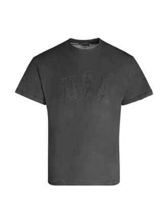 T-shirt met open mesh