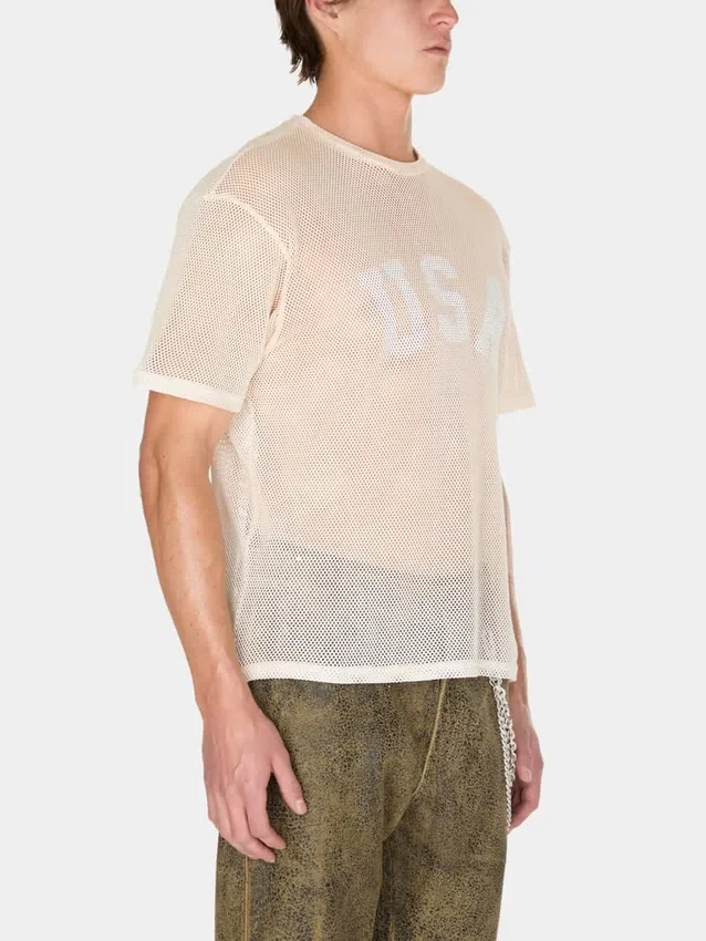 T-shirt met open mesh T-shirt met open mesh
