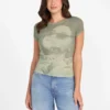 T-shirt met print en ronde hals