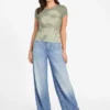 T-shirt met print en ronde hals