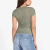 T-shirt met print en ronde hals