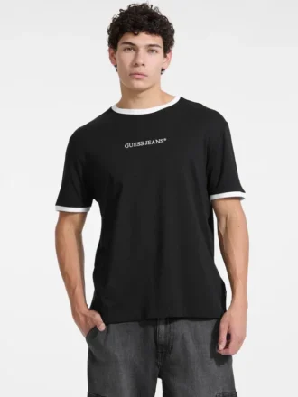 T-shirt met ronde hals en logo