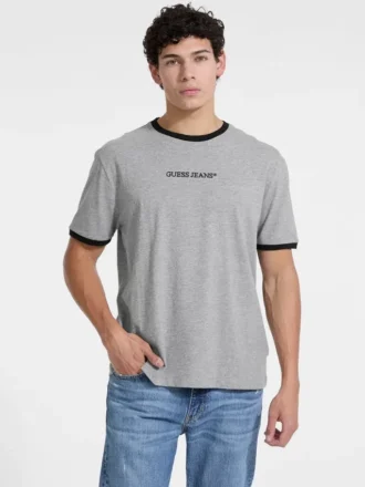 T-shirt met ronde hals en logo