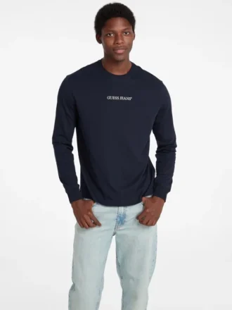 T-shirt met ronde hals en logo