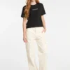 T-shirt met ronde hals en logo T-shirt met ronde hals en logo