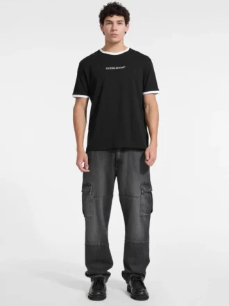 T-shirt met ronde hals en logo