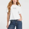 T-shirt met ronde hals en logo T-shirt met ronde hals en logo