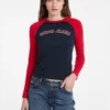 T-shirt met ronde hals en raglanmouwen T-shirt met ronde hals en raglanmouwen
