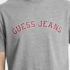 T-shirt met ronde hals in collegestijl