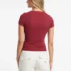 T-shirt met slim fit en geborduurd logo T-shirt met slim fit en geborduurd logo